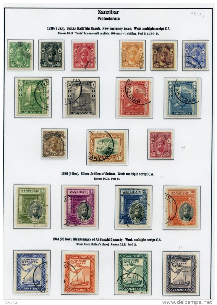 SIERRA LEONE 1937-49, ZANZIBAR 1936-49 Complete VFU Collection. Cat. &pound;280 - Sonstige & Ohne Zuordnung