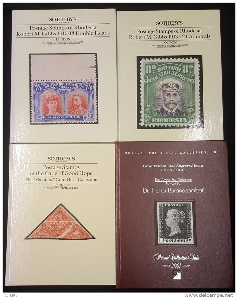AUCTION CATALOGUES (4) Hardback - Pichai Great Britain Shreves Auction, Sothebys-Gibbs Rhodesia X2 &amp; Maximus Cape Of - Sonstige & Ohne Zuordnung