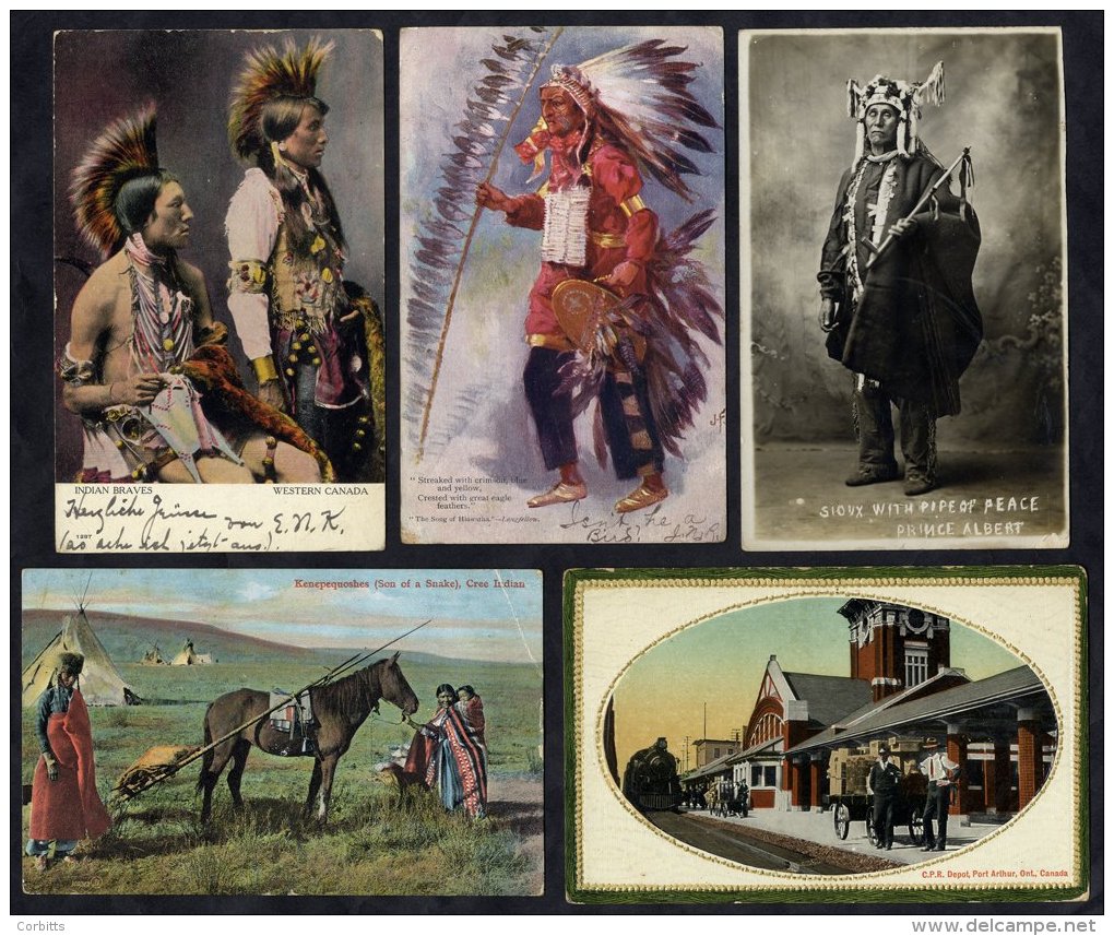 CANADA Collection In A Modern Album Incl. Canadian Indians, Toronto Exhibition, Scenic Views, Bridges, Shipping, Waterfa - Ohne Zuordnung