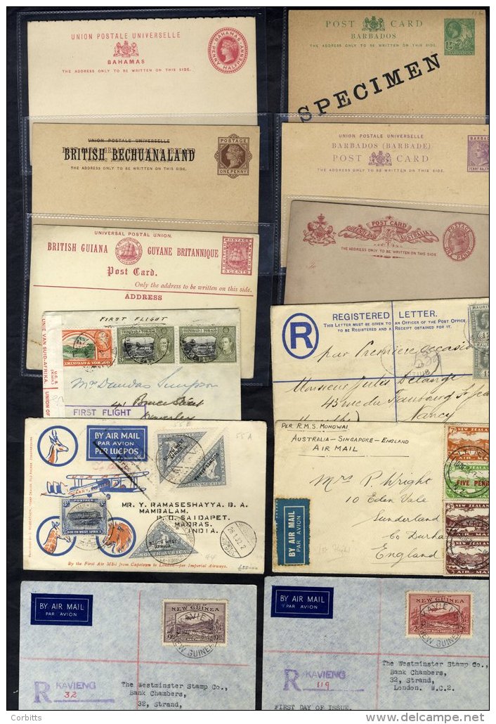 BRITISH COMMONWEALTH Album Of Approx 150 Items, Mainly QV Postal Stationery (majority Unused, A Few U), Also A Small Ran - Sonstige & Ohne Zuordnung