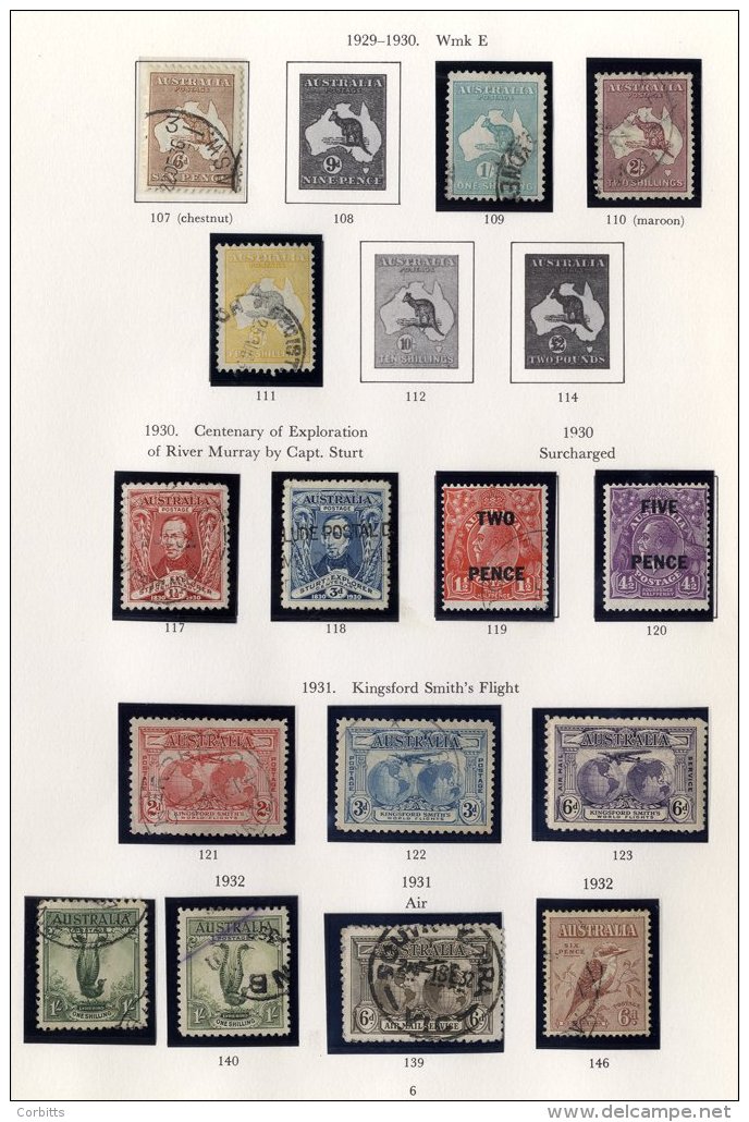 1913-81 Good To FU Collection Housed In A Printed Album Incl. 1913 To 2s, 1913-14 6d Kookaburra (straight Edge At Base), - Sonstige & Ohne Zuordnung