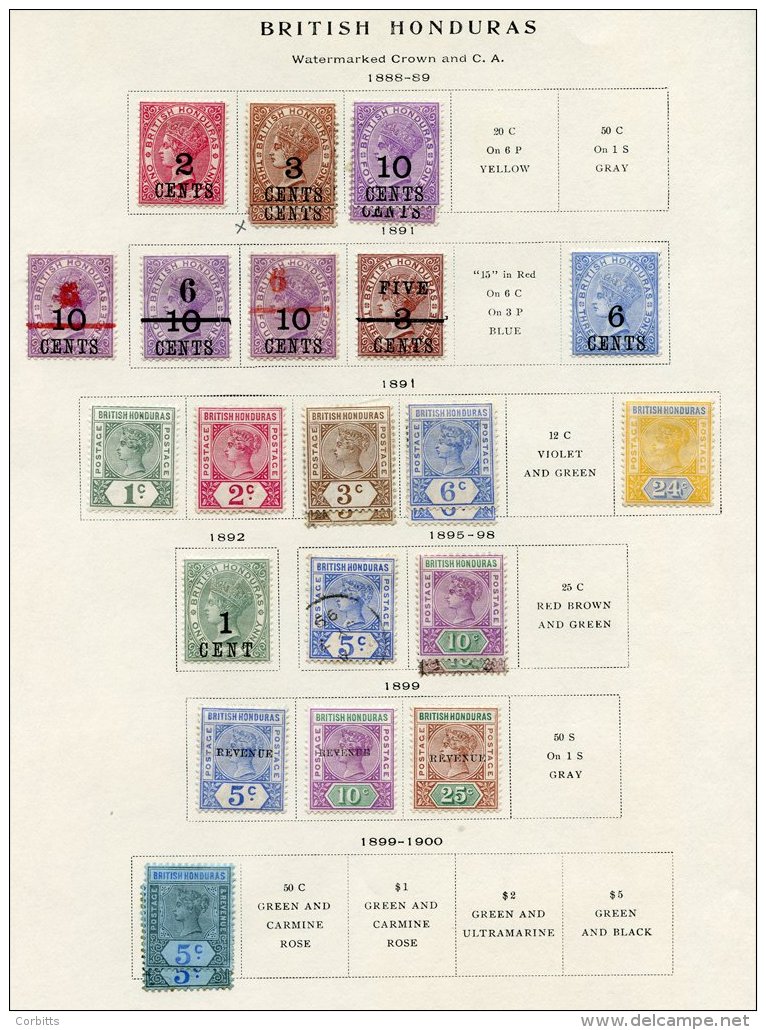 1865-1966 M &amp; U Collection On Leaves With 1865-82 Profile Heads Unused Or U (faults) With Vals To 1s, 1888-91 Variou - Sonstige & Ohne Zuordnung