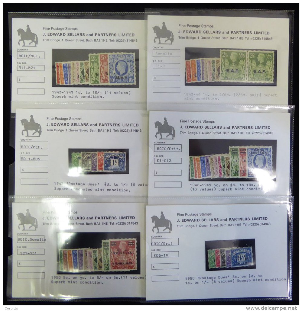 M.E.F 1943-47 Set &amp; 1942 Postage Due Set, Fine M, SG.M11/M21, MD1/MD5. ERITREA 1948-49 Set &amp; 1950 Postage Due Se - Sonstige & Ohne Zuordnung