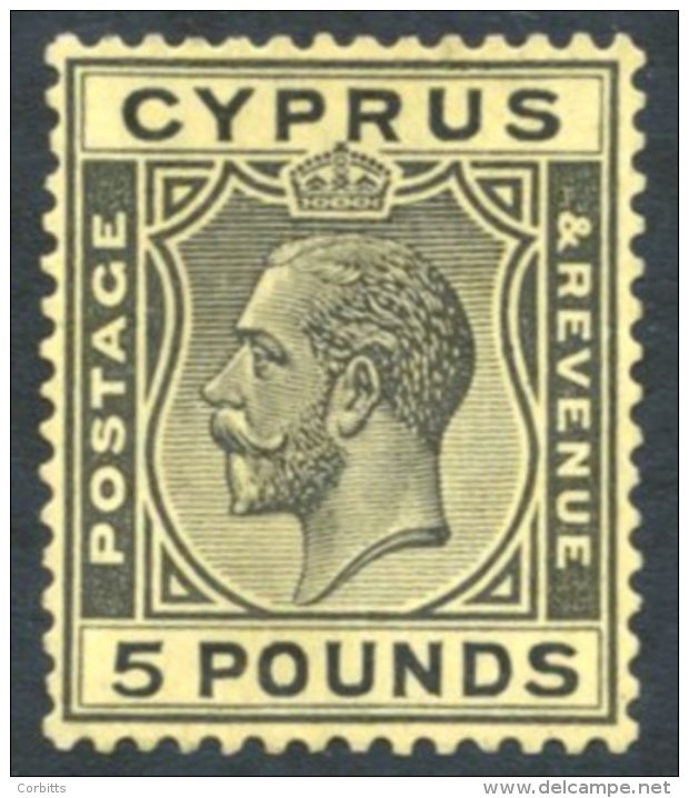 1928 MSCA &pound;5 Black/yellow Fine M, SG.117a. Cat. &pound;3750 (1) - Sonstige & Ohne Zuordnung