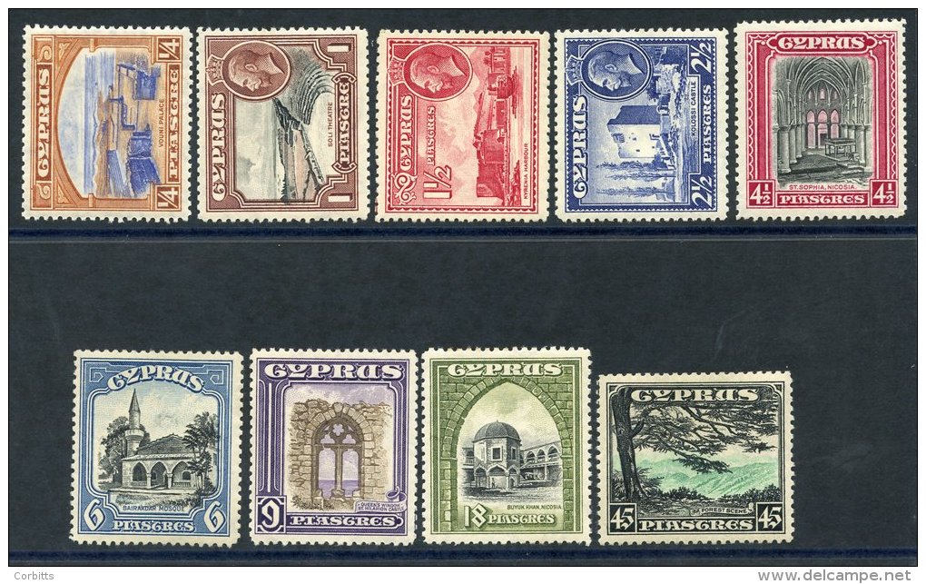 1934 Pictorial Defin Set, M (excl. &frac12;pi &amp; &frac34;pi), From SG.133/143. (9) Cat. &pound;200. - Sonstige & Ohne Zuordnung