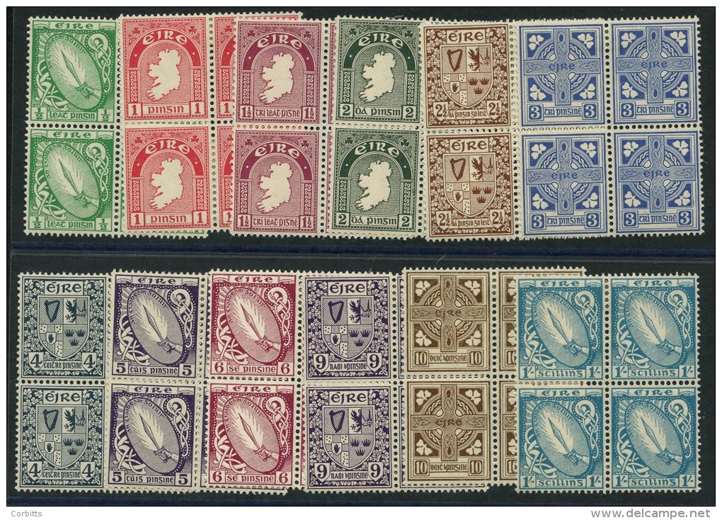 1940-68 Defin Set To 1s (less 8d &amp; 11d) In M Blocks Of Four, From SG.111/122. (48) Cat. &pound;400+ - Sonstige & Ohne Zuordnung