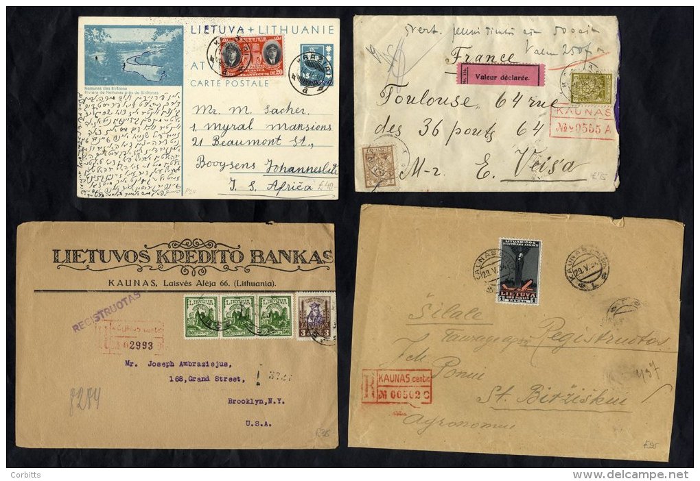 1864-1939 Selection Of 13 Covers, Entire &amp; Cards Bearing A Variety Of Frankings &amp; Cancels With Items To USA, Swe - Sonstige & Ohne Zuordnung