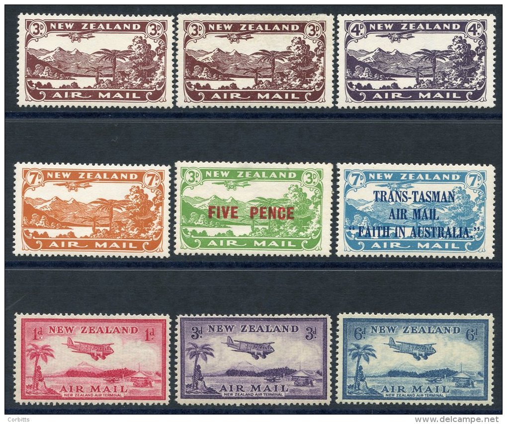 1951 Air Set, M  Incl. Extra 3d, P.14 X14 (UM), SG.548/50 + 548a, 1931 Air &amp; 1932 Air, 1935 Air Set - All Fine M, (9 - Sonstige & Ohne Zuordnung