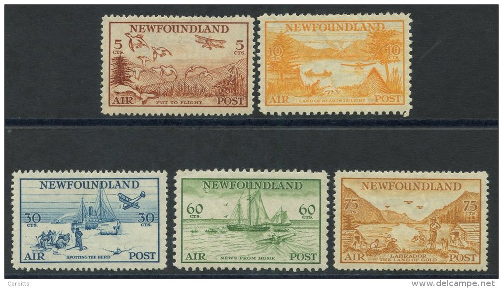 1935 Air Set, Fine M (60c Pulled Perf At Top), SG.230/4. (5) Cat. &pound;160. - Sonstige & Ohne Zuordnung