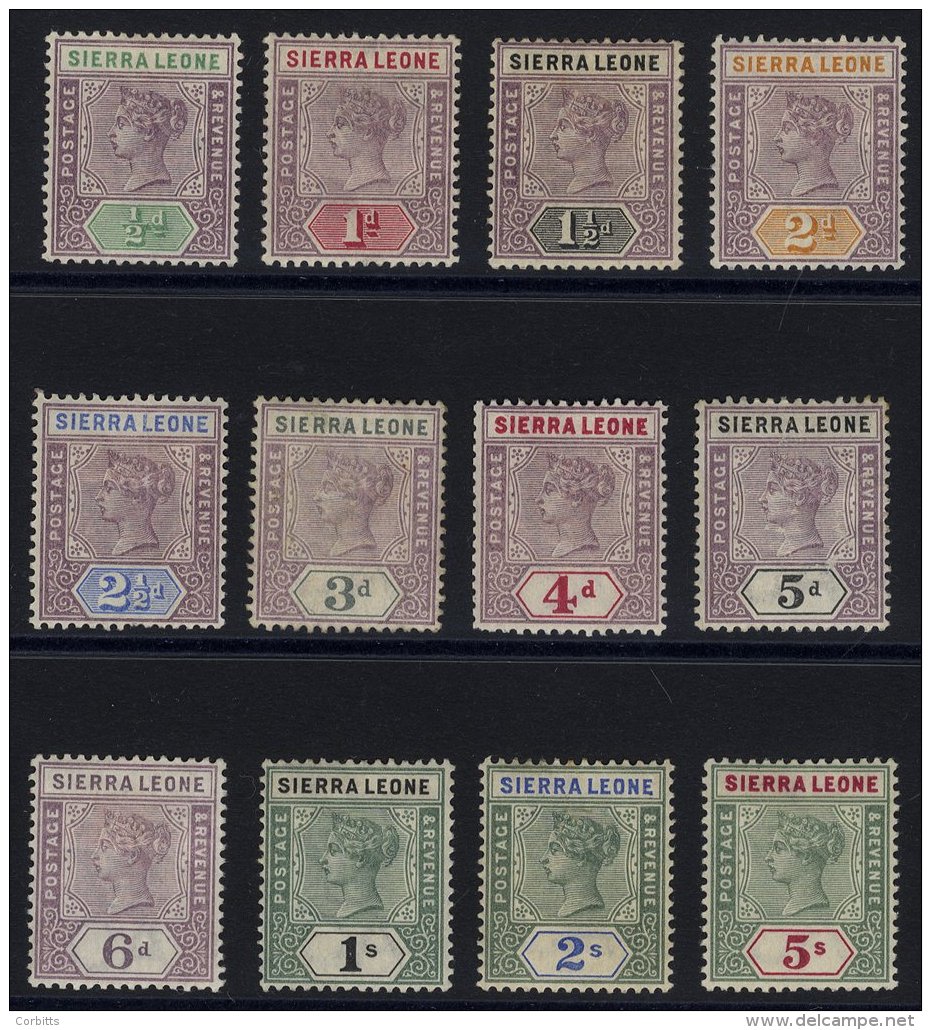 1896-97 CCA Set To 5s M, SG.41/52 (12) Cat. &pound;180 - Sonstige & Ohne Zuordnung