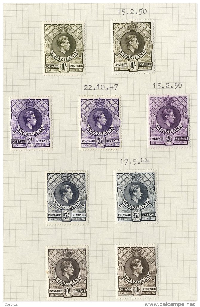 1938-54 KGV Defins Range Of Perfs, Shades Etc. With Values To 10s (3), All Fine M, From SG.28/38a. (41) ST.Cat. &pound;5 - Sonstige & Ohne Zuordnung