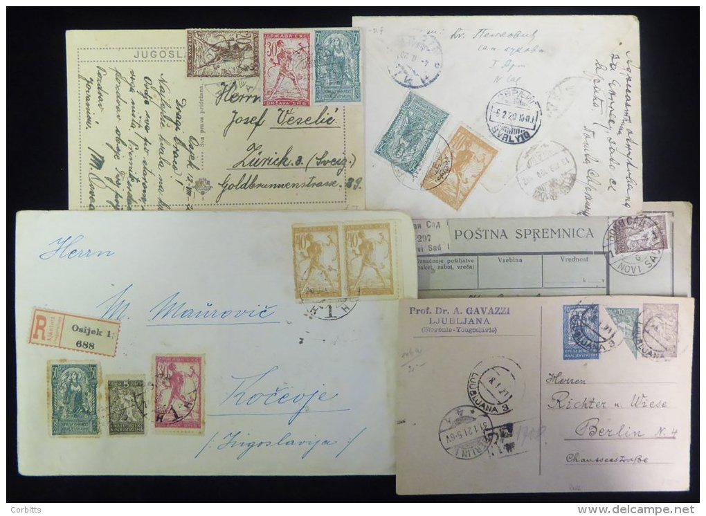 1918-22 Good Variety Of Early Issues Incl. 10p Bisect On Registered Card, Range Of Parcel Cards With Vals To 10k, Regist - Sonstige & Ohne Zuordnung