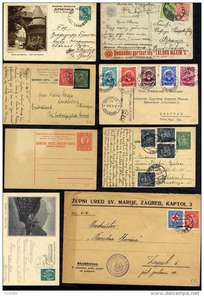 1920-39 Selection Of Covers And Picture, Parcel &amp; Poster Stationery Cards, Some Registered, Some Complete Sets, Fran - Sonstige & Ohne Zuordnung