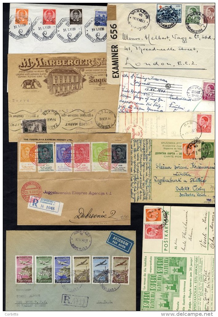 1930-50 Covers Incl. 1933 Special Flight, PEN Club Set With Special C.d.s, King Michael Frankings Incl. WWII Censorship, - Sonstige & Ohne Zuordnung