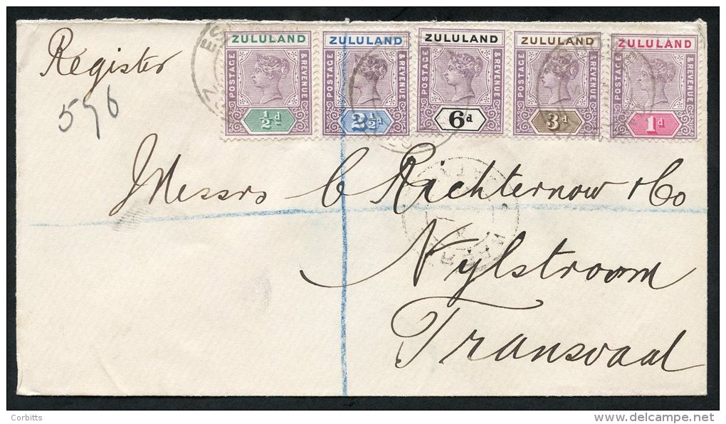 1897 (30 Mar) Envelope Registered To Nylstroom, Transvaal, Bearing 1894-96 &frac12;d To 6d Cancelled By Second Type 'Esh - Sonstige & Ohne Zuordnung