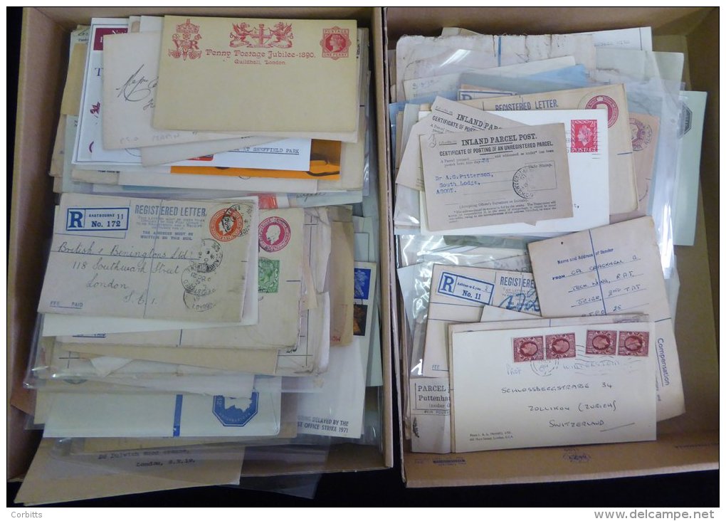 Pre-stamp To QEII Mixed Accumulation Of 300 Items Incl. Postal Stationery, Registered, Instructional, Some Ephemera Etc. - Other & Unclassified