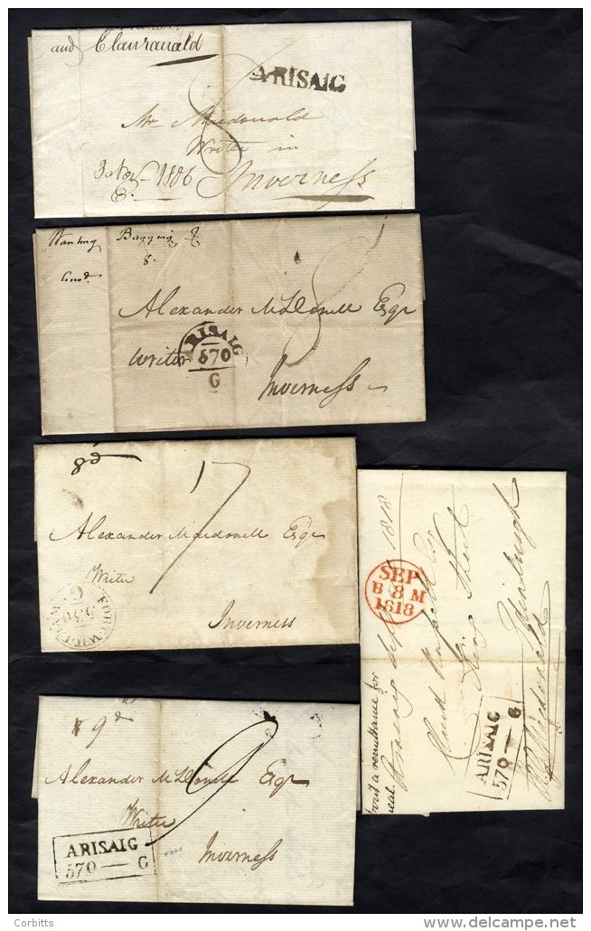 1759-1854 Loose Leaf Folder 'Littera Caledonia' Being Items Of Scottish Postal History From The Highlands, The Lowlands - Sonstige & Ohne Zuordnung