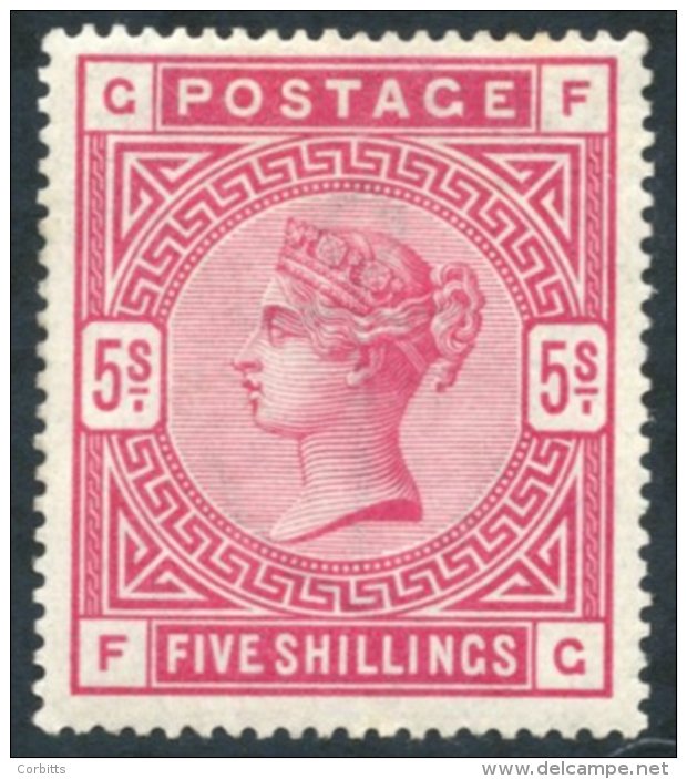 1883-84 5s Rose, Fresh M Example, SG.180. Cat. &pound;1100 (1) - Other & Unclassified