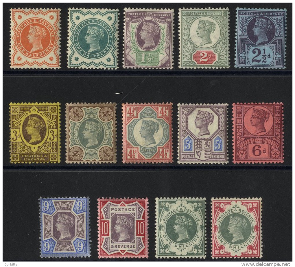 1887 Jubilee Set, M With Part O.g, SG.197/214. - Other & Unclassified