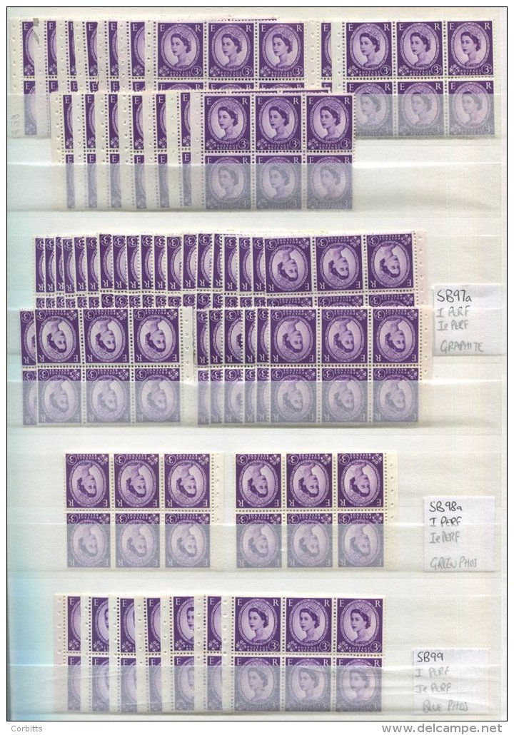 WILDING BOOKLET PANES - UM Duplicated Stock From SB1 Through To SB111a. (450 Panes) - Sonstige & Ohne Zuordnung