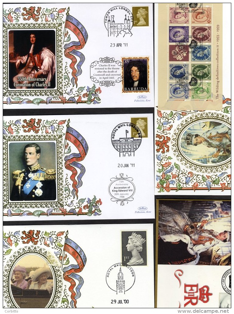 BENHAM COMMEMORATIVE COVERS Mainly Silks, A Large Proportion Commemorating Royal Events Housed In Four Albums &amp; Loos - Sonstige & Ohne Zuordnung