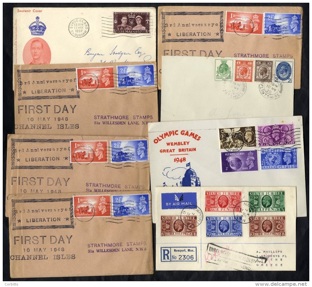 1929-70's Range Of Early Plain FDC's To Later Illustrated, Better Incl. 1929 PUC Low Values, 1935 Silver Jubilee Reg Cov - Sonstige & Ohne Zuordnung