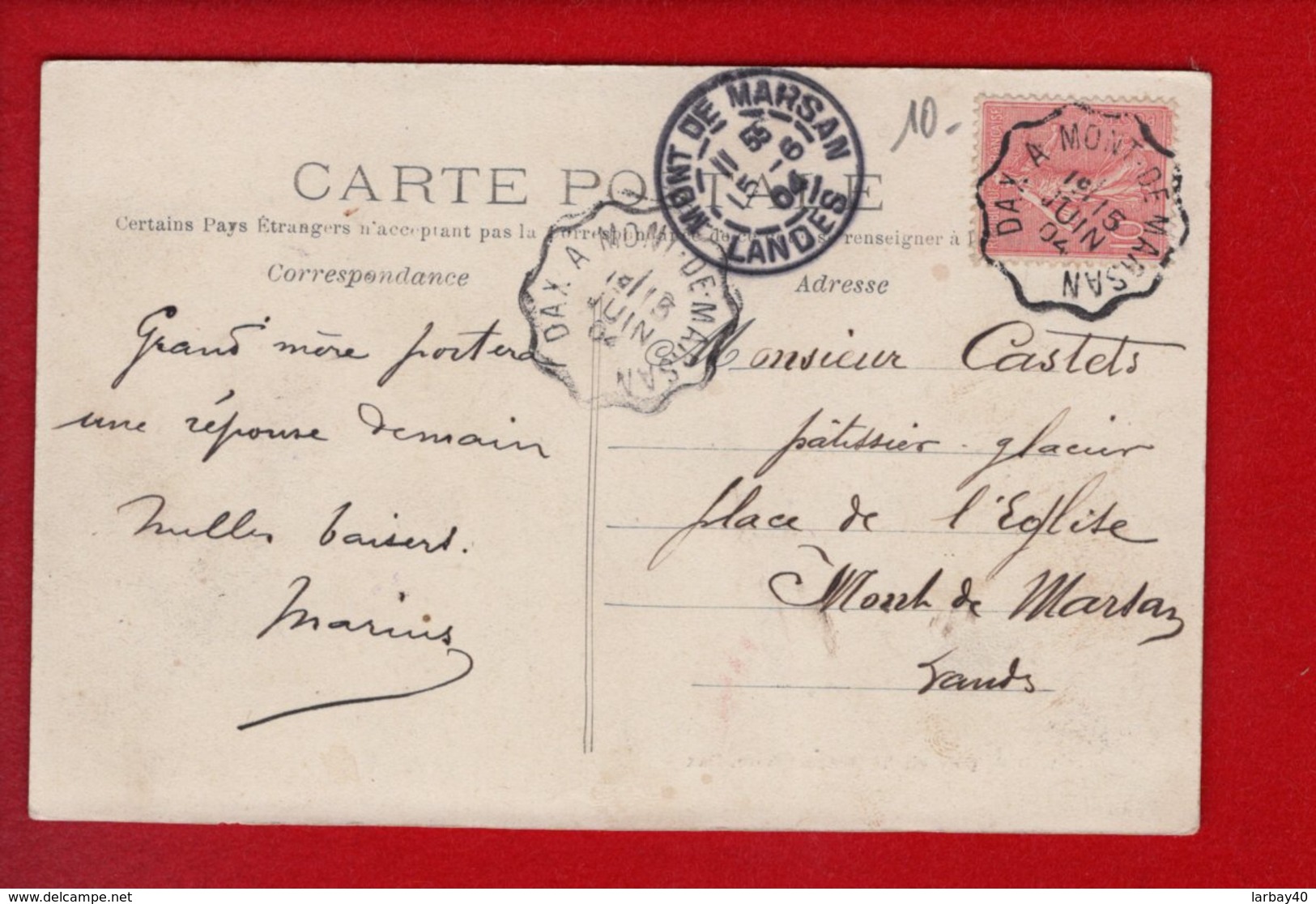 1 Cpa Carte Postale Ancienne - 40 Montfort En Chalosse Foirail Et Place Des Ecoles - Montfort En Chalosse