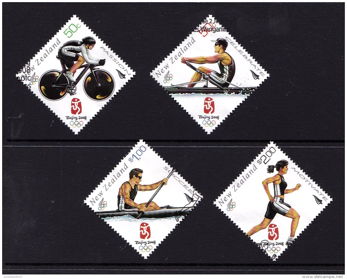New Zealand 2008 Beijing Olympic Games Set Of 4 Used - Used Stamps