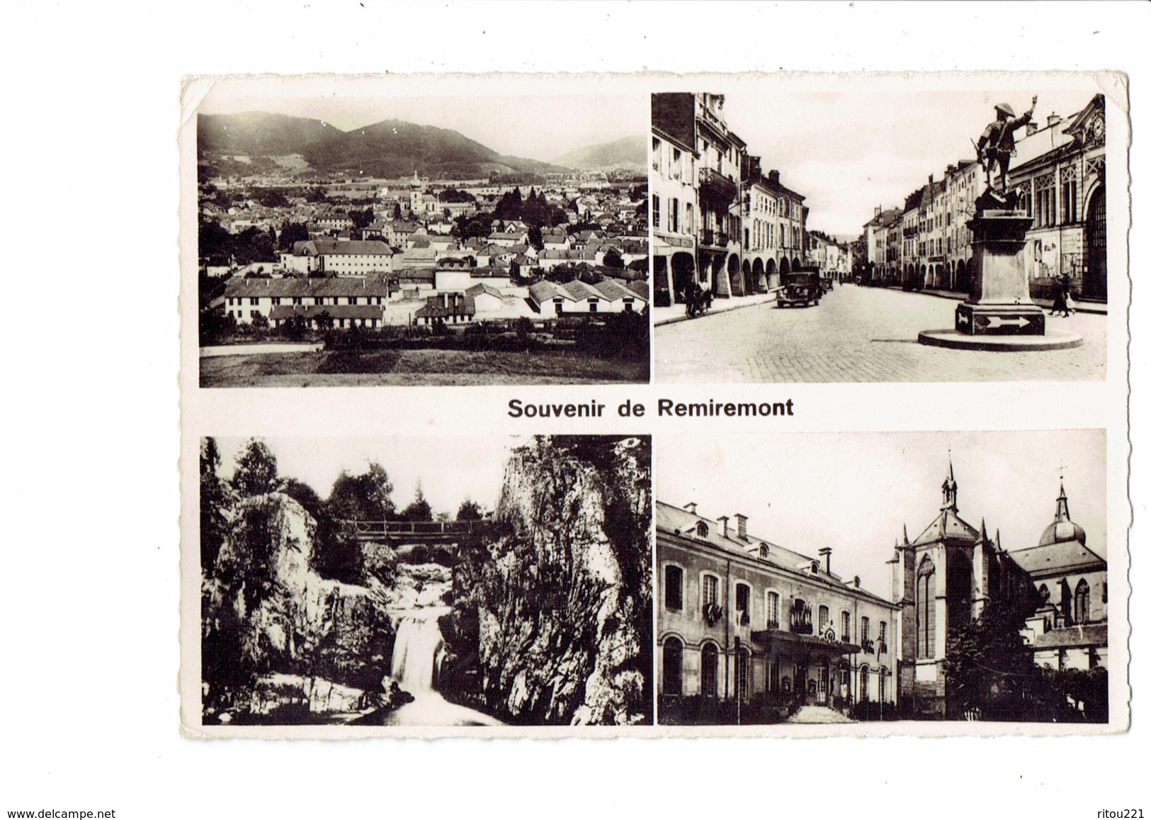 88 - REMIREMONT - Multivues - Vue Générale Grande-rue Saut De La Cuve Hotel De Ville Eglise - Remiremont