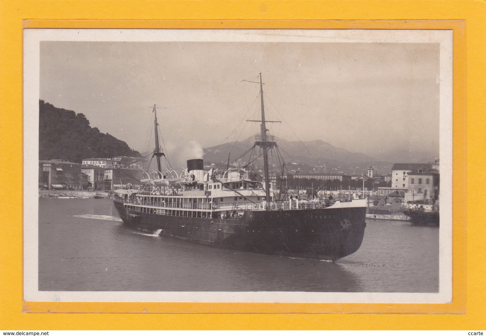 CALVI -20- 2B Ou 2A - BATEAUX - PORTS - TRANSPORTS - Le Courrier De La Corse, Le " CYRNOS" - Calvi