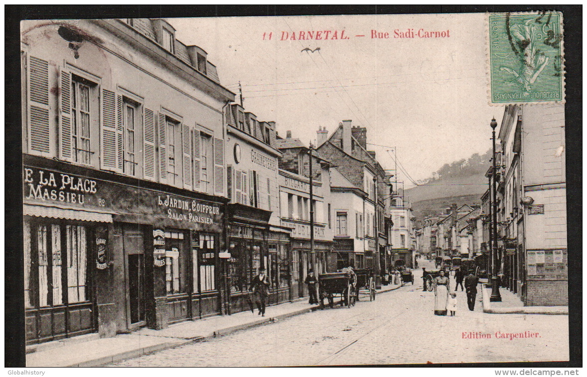 DD1094 - DARNETAL - RUE SADI CARNOT - CAFE DE LA PLACE - Darnétal