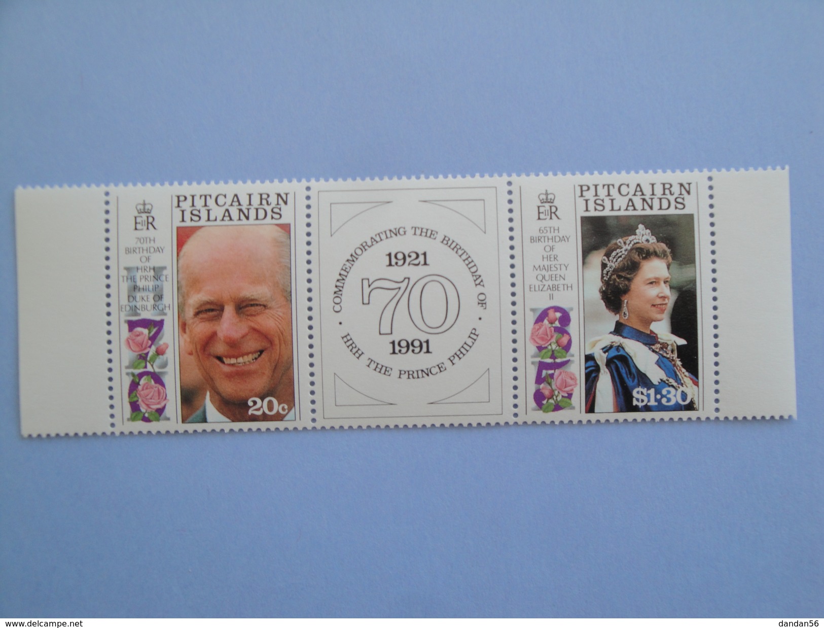 1991 Pitcairn  Royal Birthday Yvert 370/1 ** Scott 348/9  Michel  381/2  SG  399/400 - Pitcairn