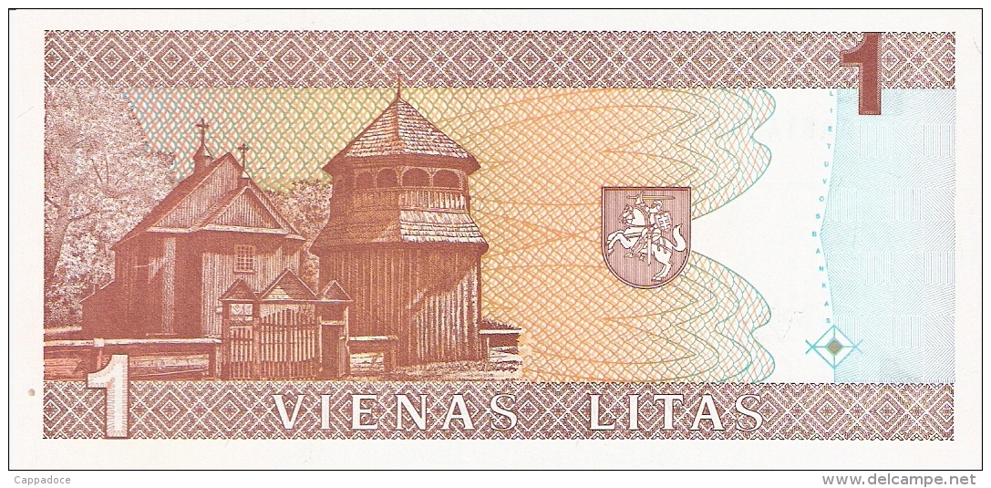 LITUANIE   1 Litas   1994   P. 53a   UNC - Lithuania