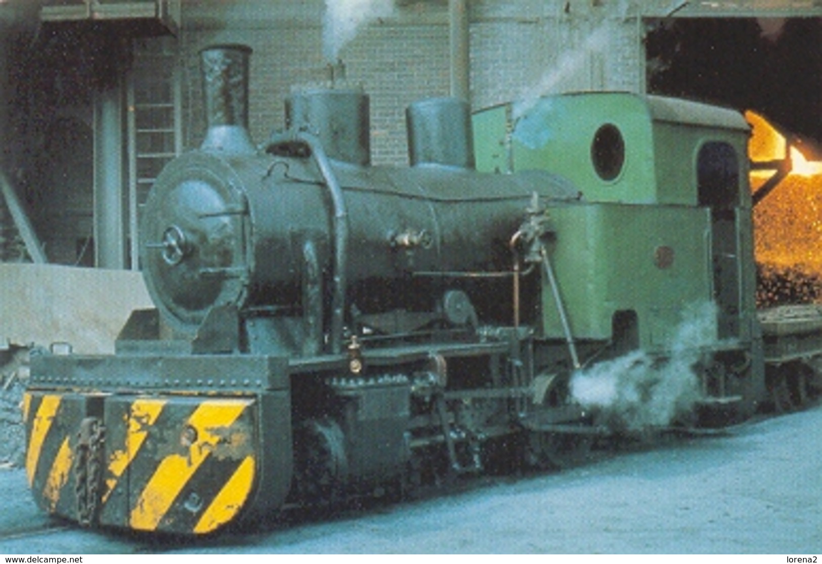 Postal Altos Hornos De Vizcaya. Locomotora Vapor 0-2-0 T. Sestao (ref. 7f-1666) - Trenes