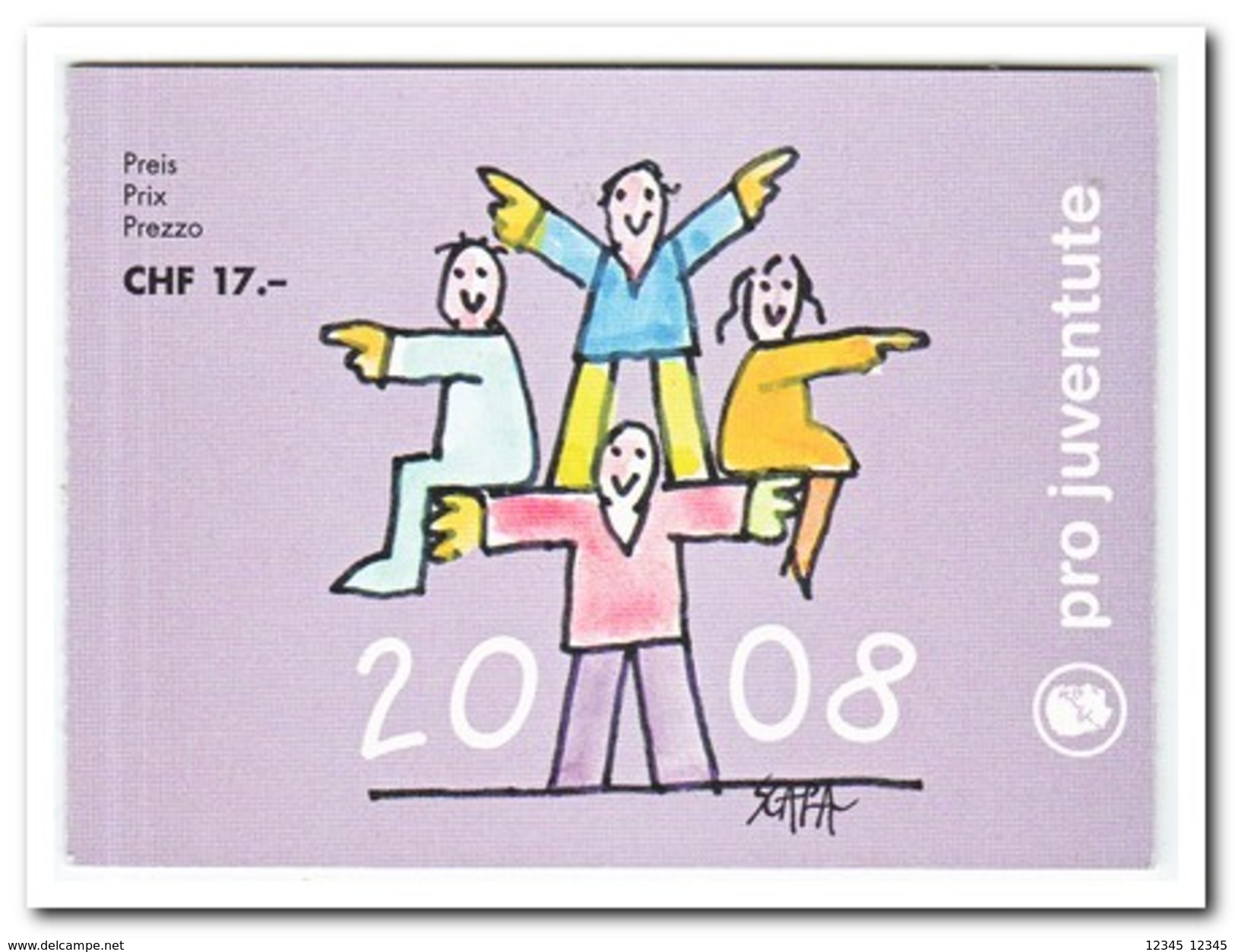 Pro Juventute 2008, Gestempeld USED, Booklet - Booklets