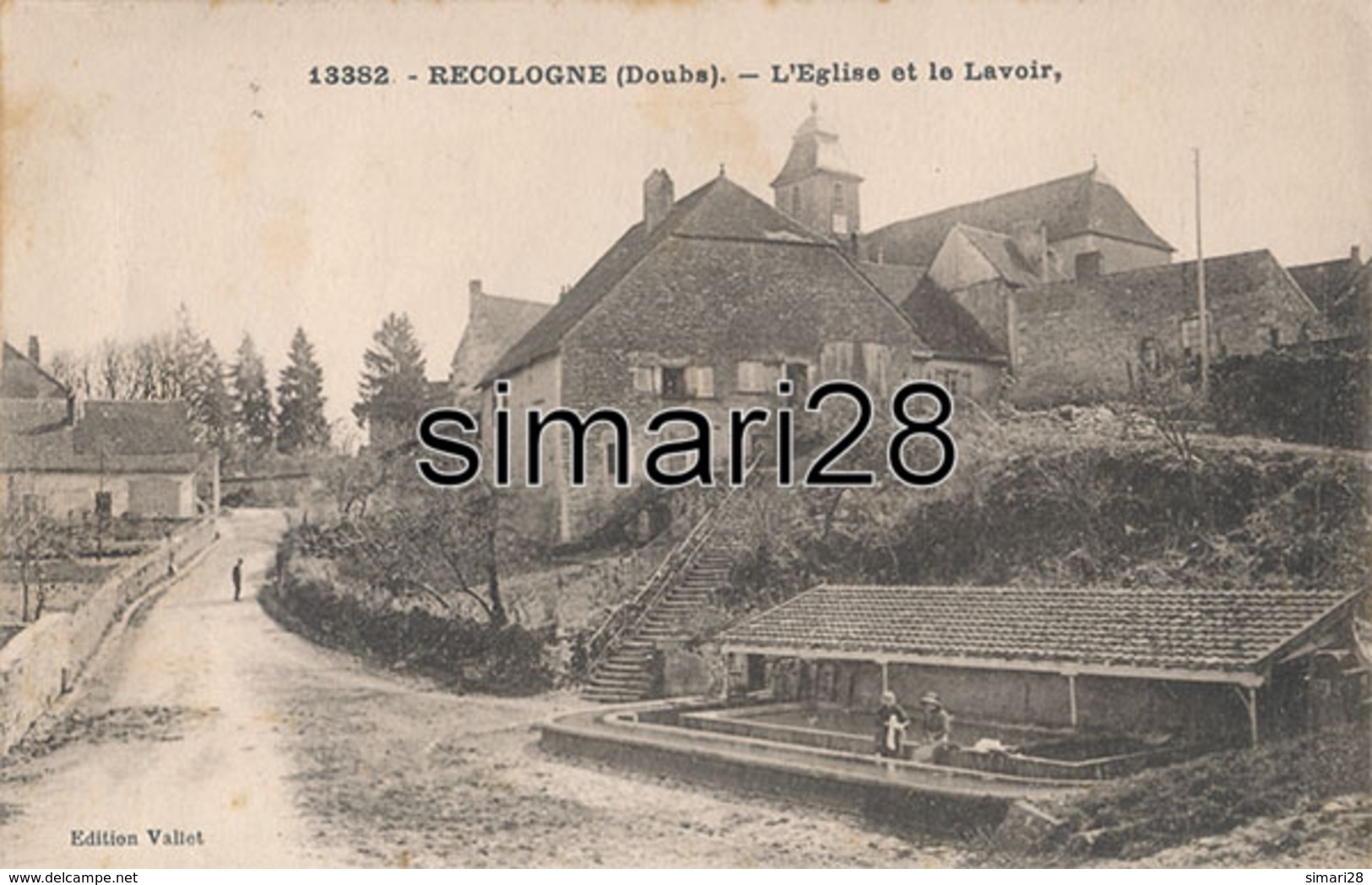 RECOLOGNE - N° 13382 - L'EGLISE ET LE LAVOIR - Autres & Non Classés