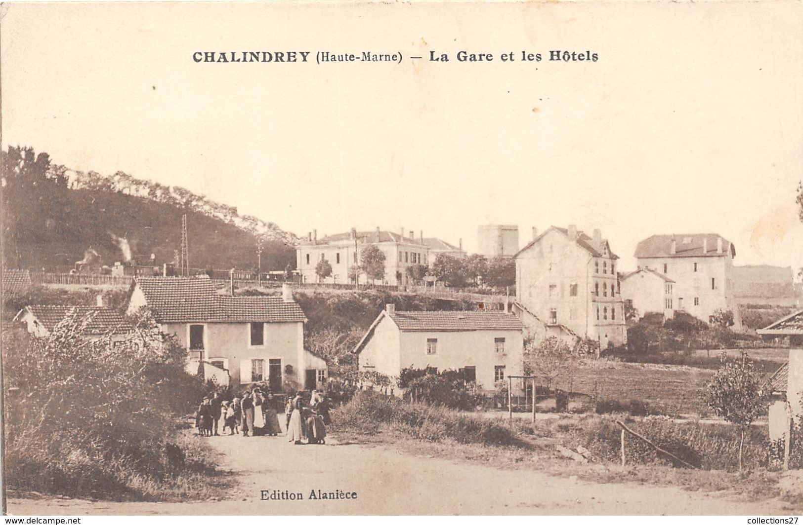 52-CHALINDRAY- LA GARE ET LES HÔTELS - Chalindrey