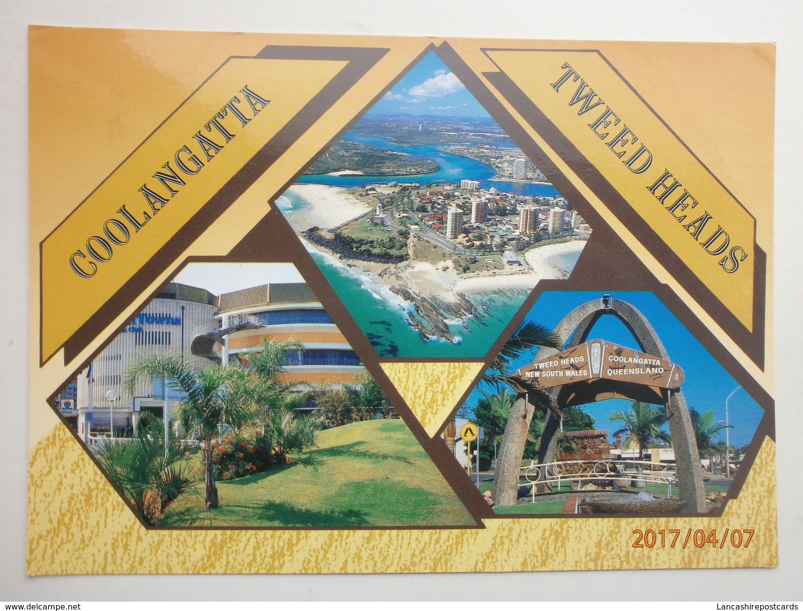 Postcard Coolangatta Tweed Heads Gold Coast Queensland New South Wales Australia PU 1990 Nice Banking Stamp My Ref B2918 - Gold Coast