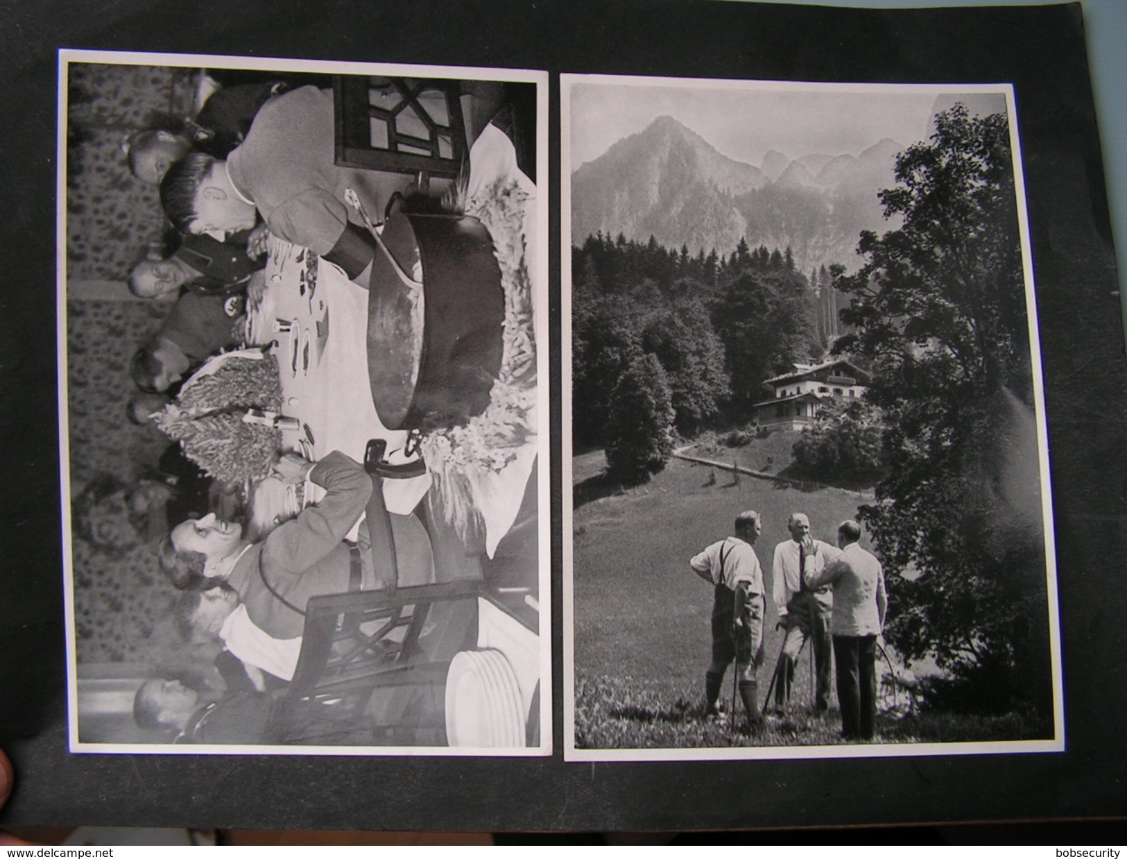 Adolf  H  ,  2  Foto   Gr. Sammelbild  39 + 48 , Rückseite Text - Sonstige & Ohne Zuordnung