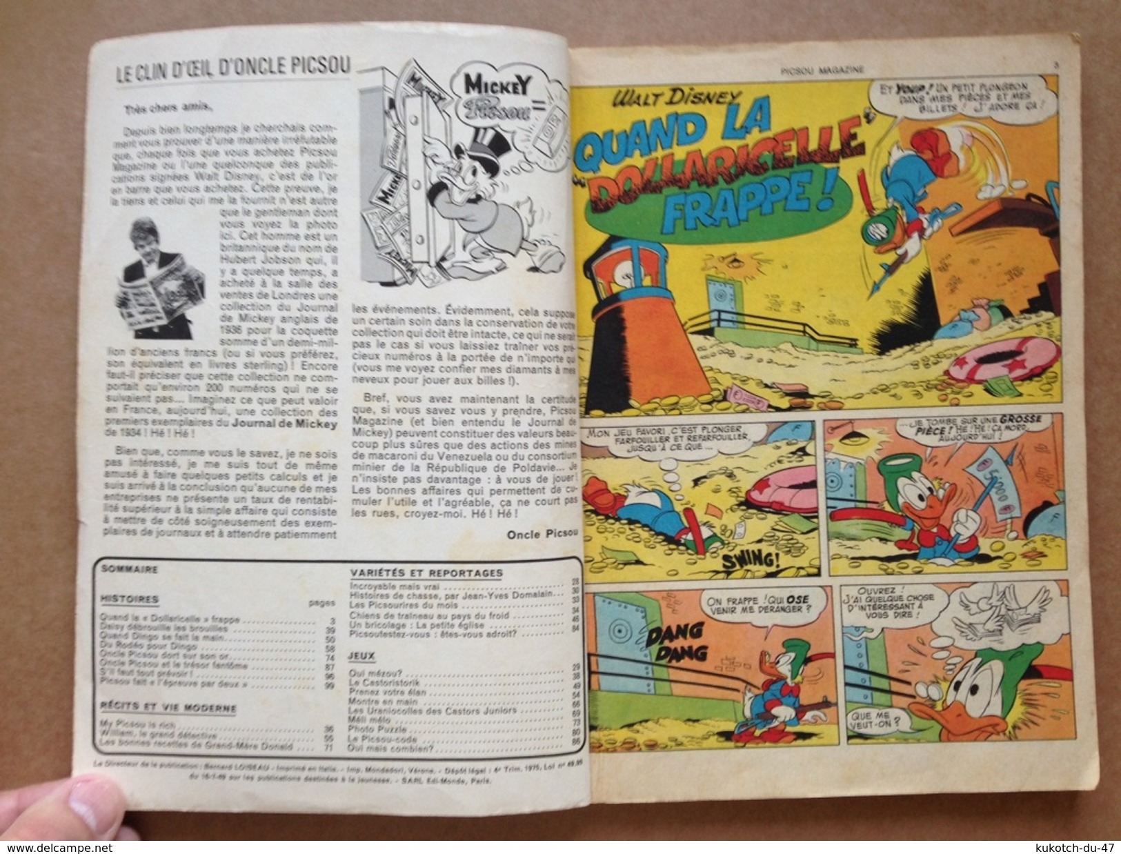 Disney - Picsou Magazine - Année 1975 - N°44 - Picsou Magazine