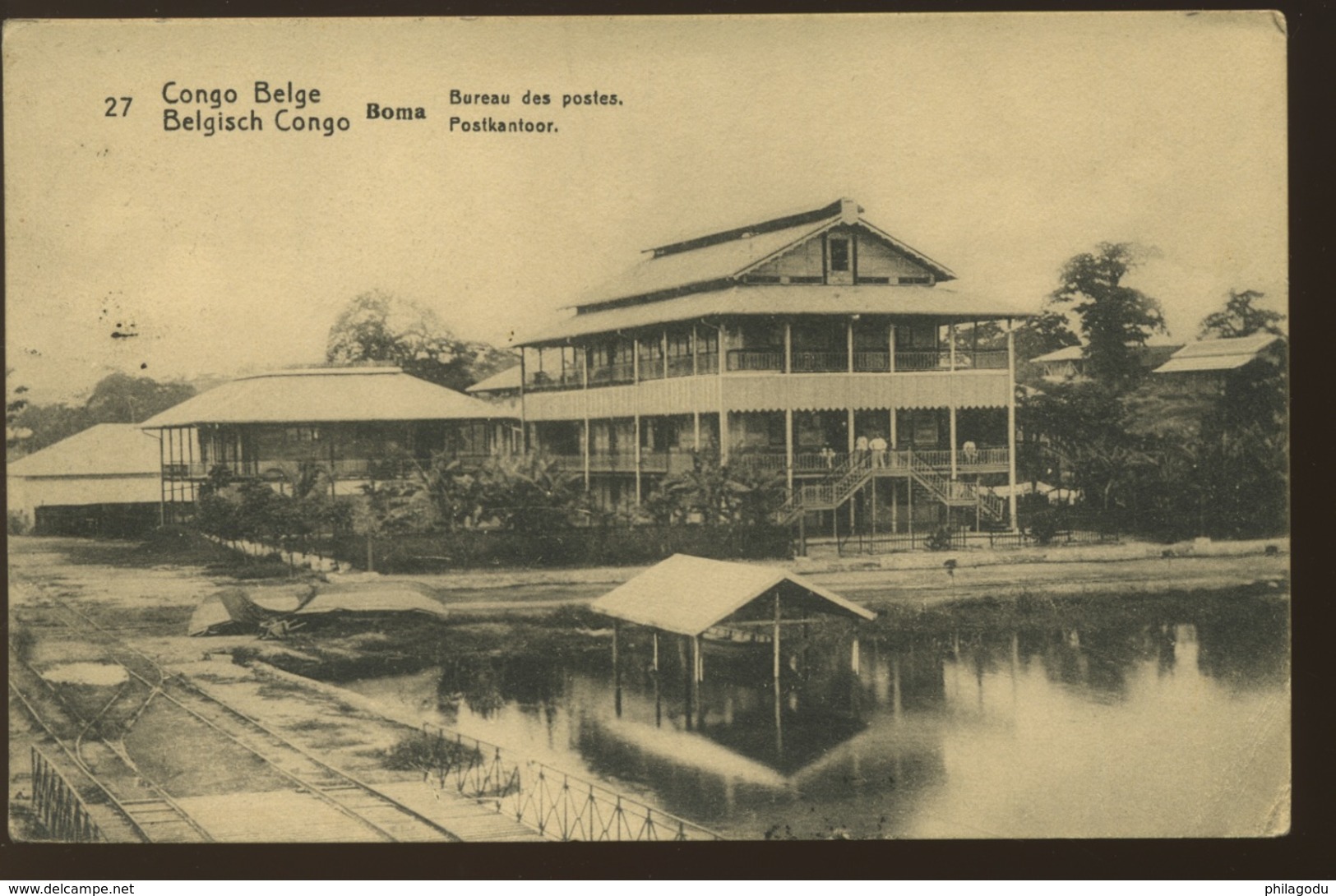 Entier Postal Carte  Bureau De Poste BOMA - Covers & Documents