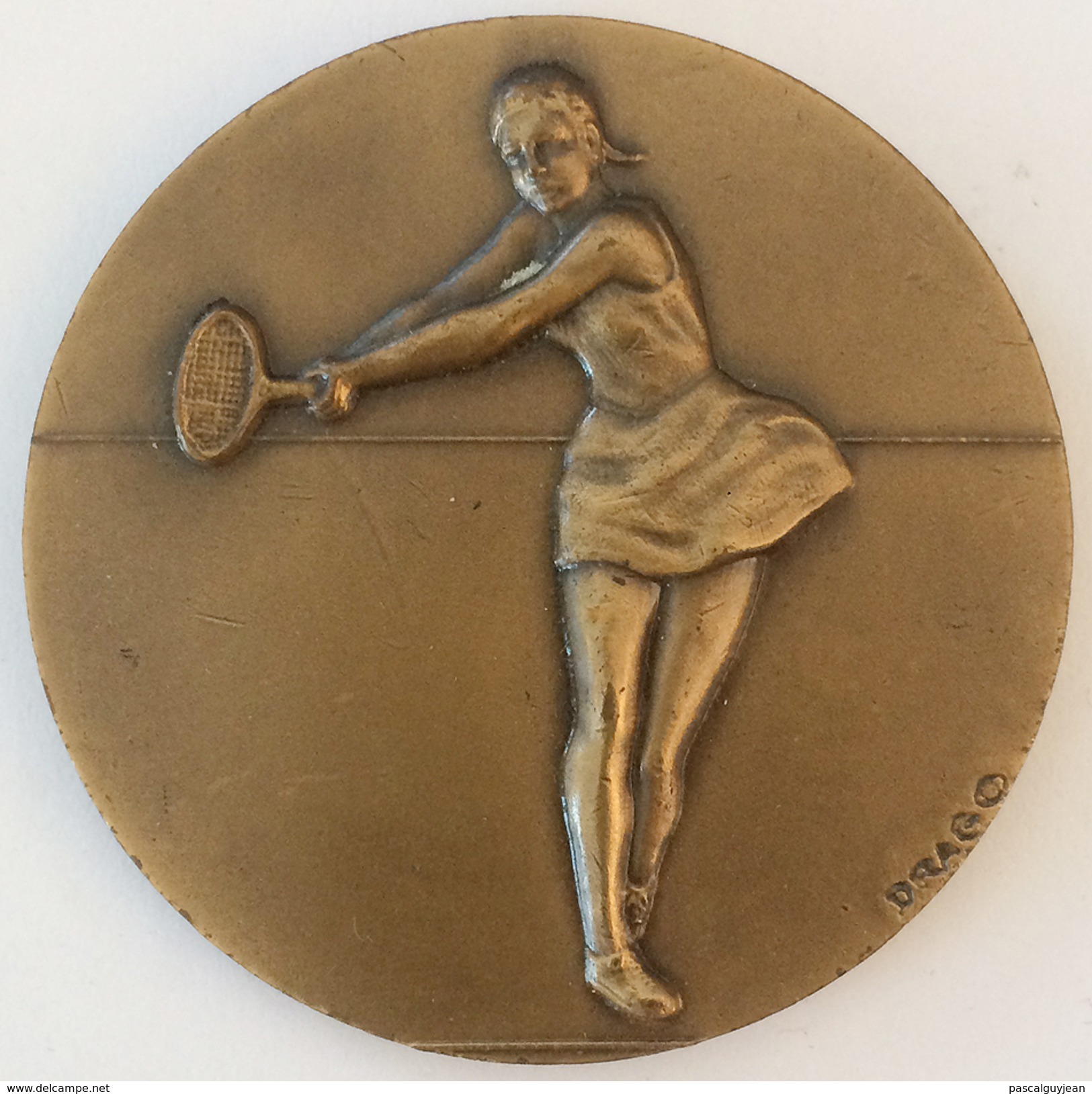 MEDAILLE TENNIS FINALISTE MINIME HIVER 80-81 - DRAGO - Other & Unclassified