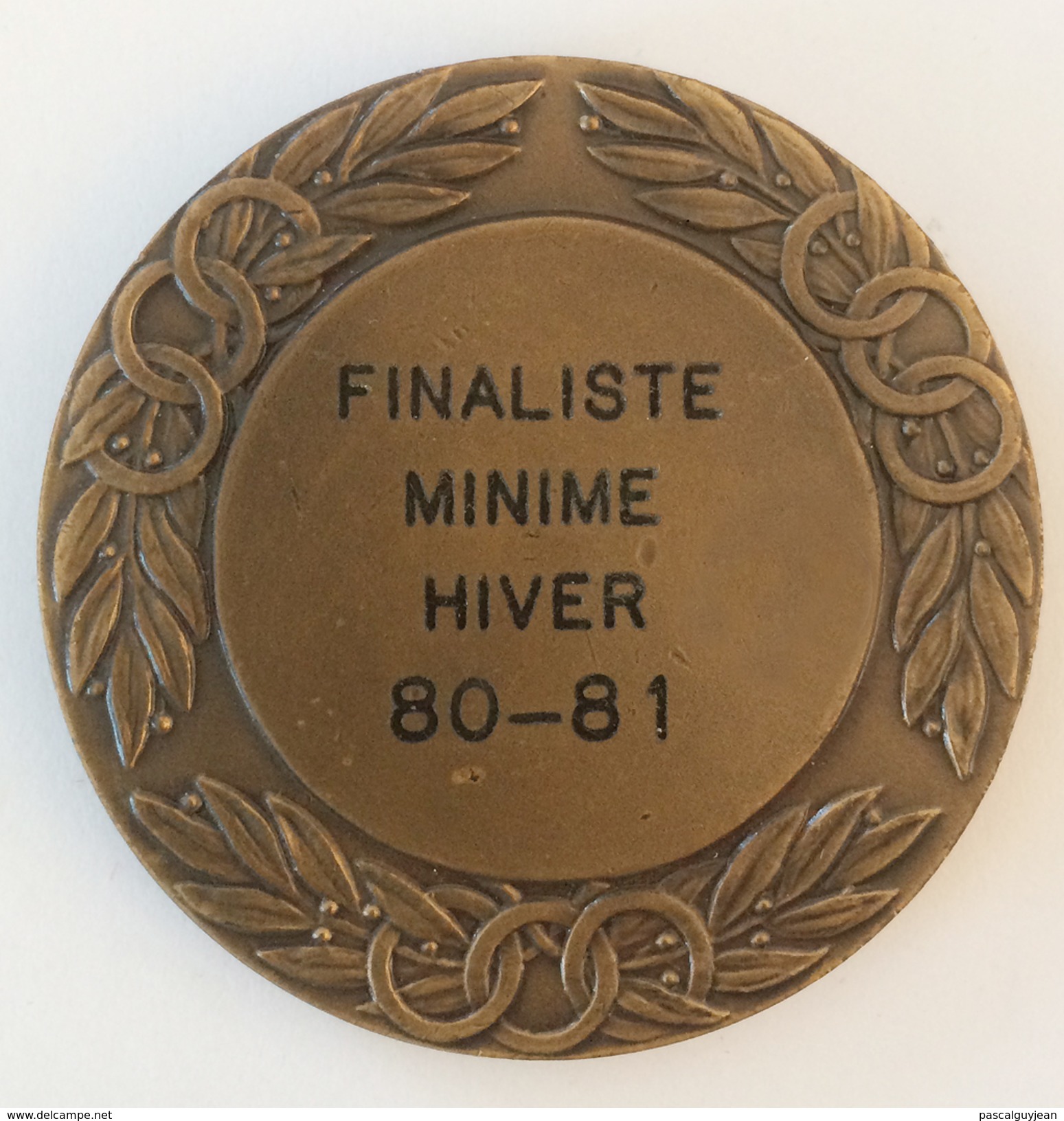 MEDAILLE TENNIS FINALISTE MINIME HIVER 80-81 - DRAGO - Other & Unclassified