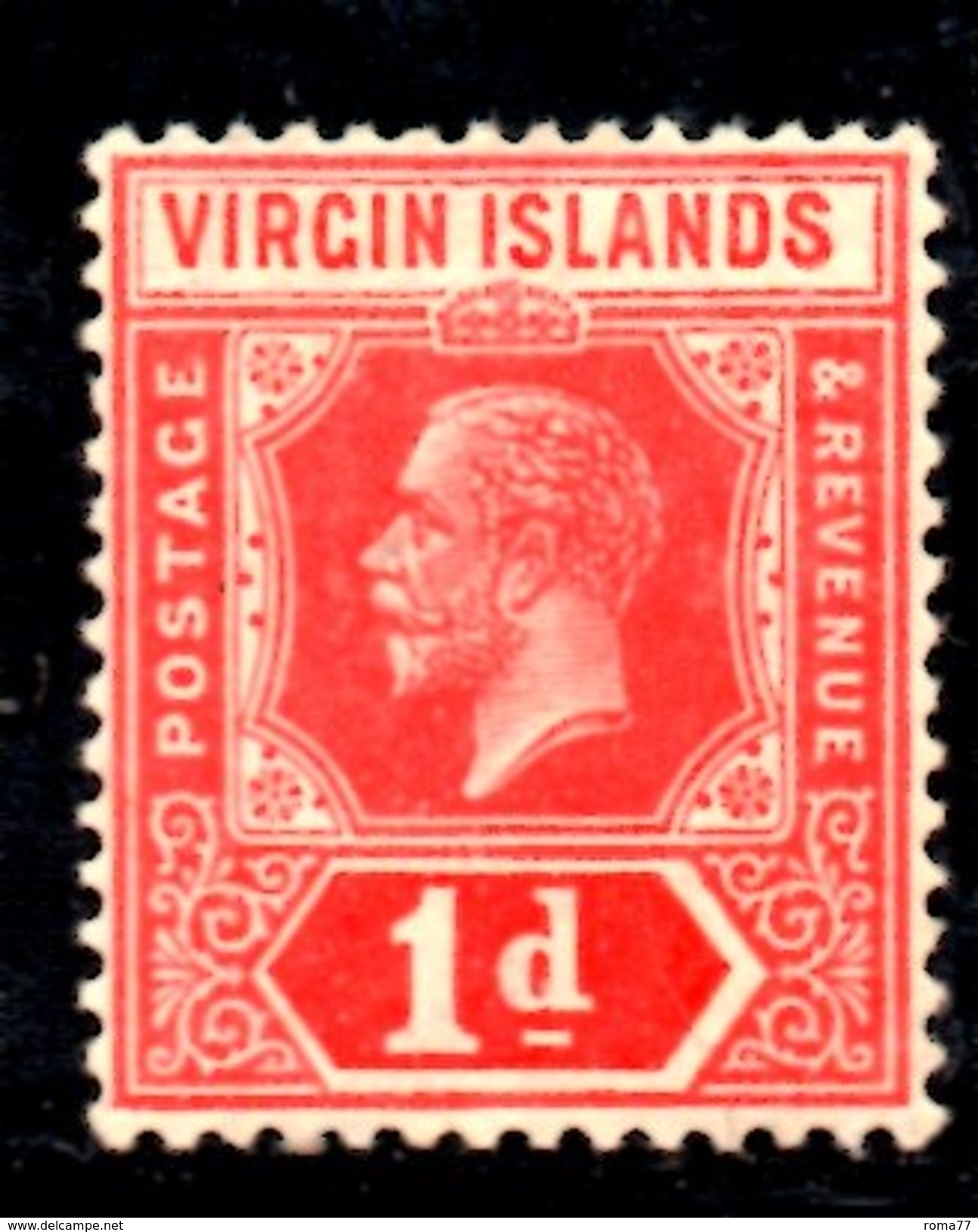 R1450 - BRITISH VIRGIN ISLANDS , 1 Penny Wmk Multi CA * - British Virgin Islands