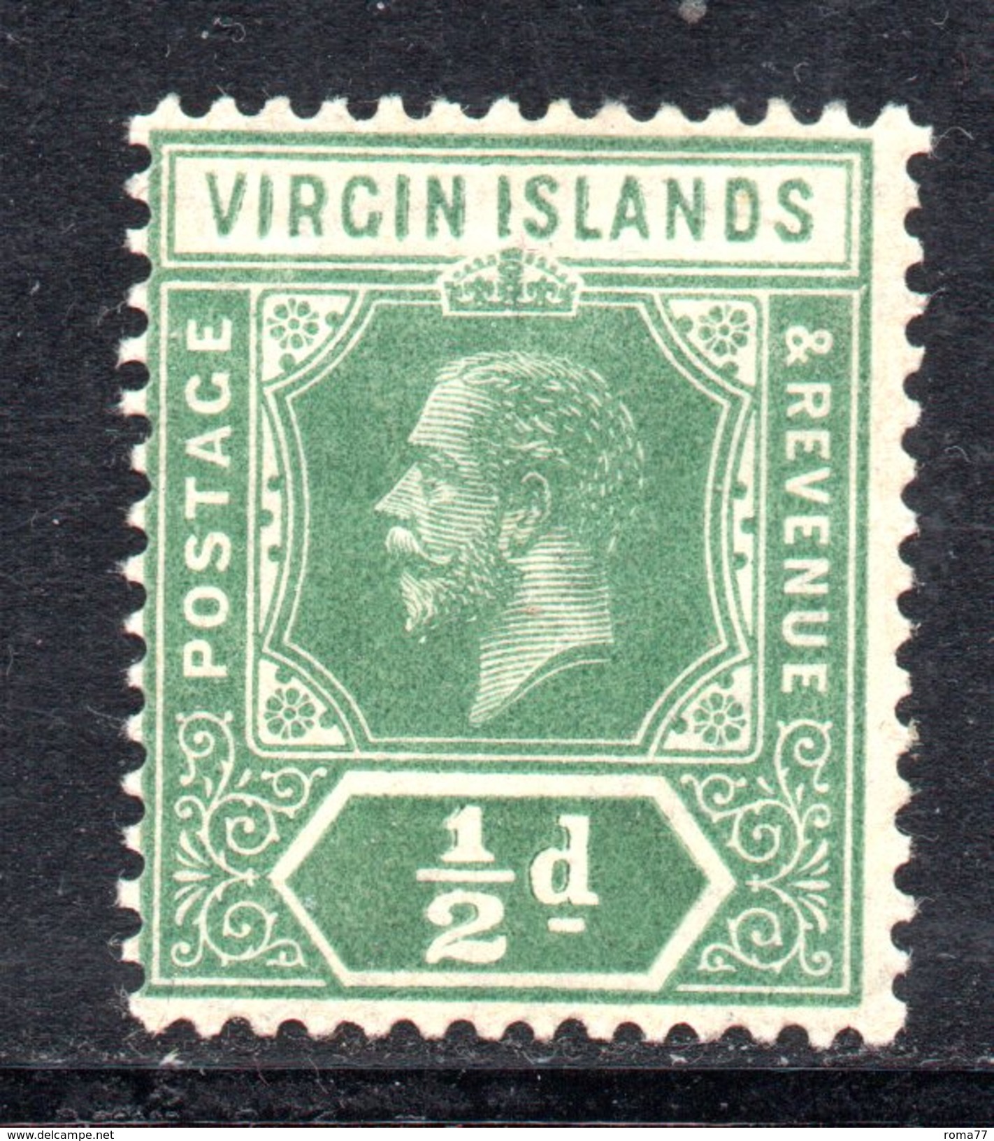 R1451 - BRITISH VIRGIN ISLANDS , 1/2 Penny Wmk Multi CA * - British Virgin Islands