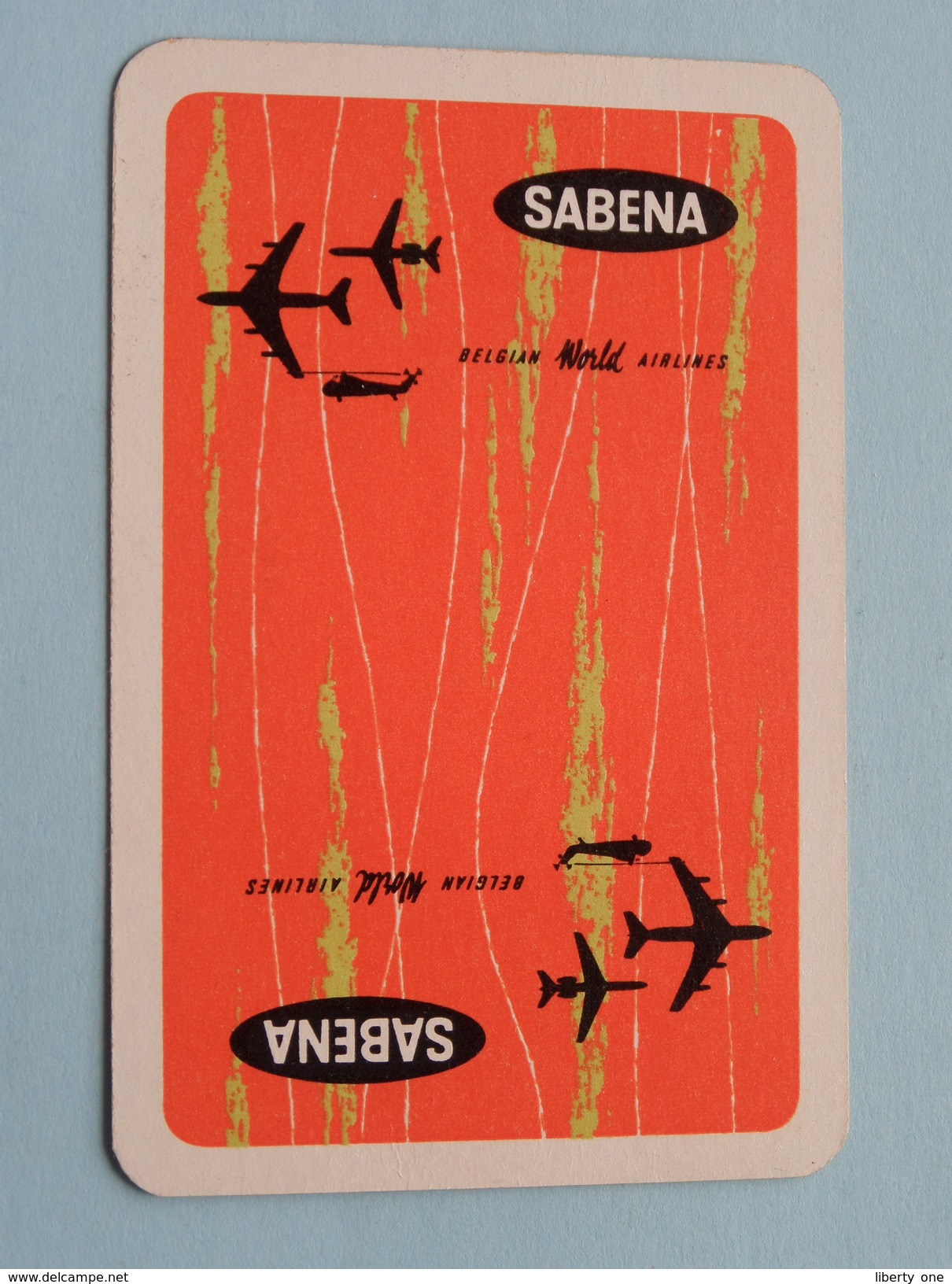 SABENA Belgian World Airlines / JOKER ( Details - Zie Foto´s Voor En Achter ) !! - Cartes à Jouer Classiques