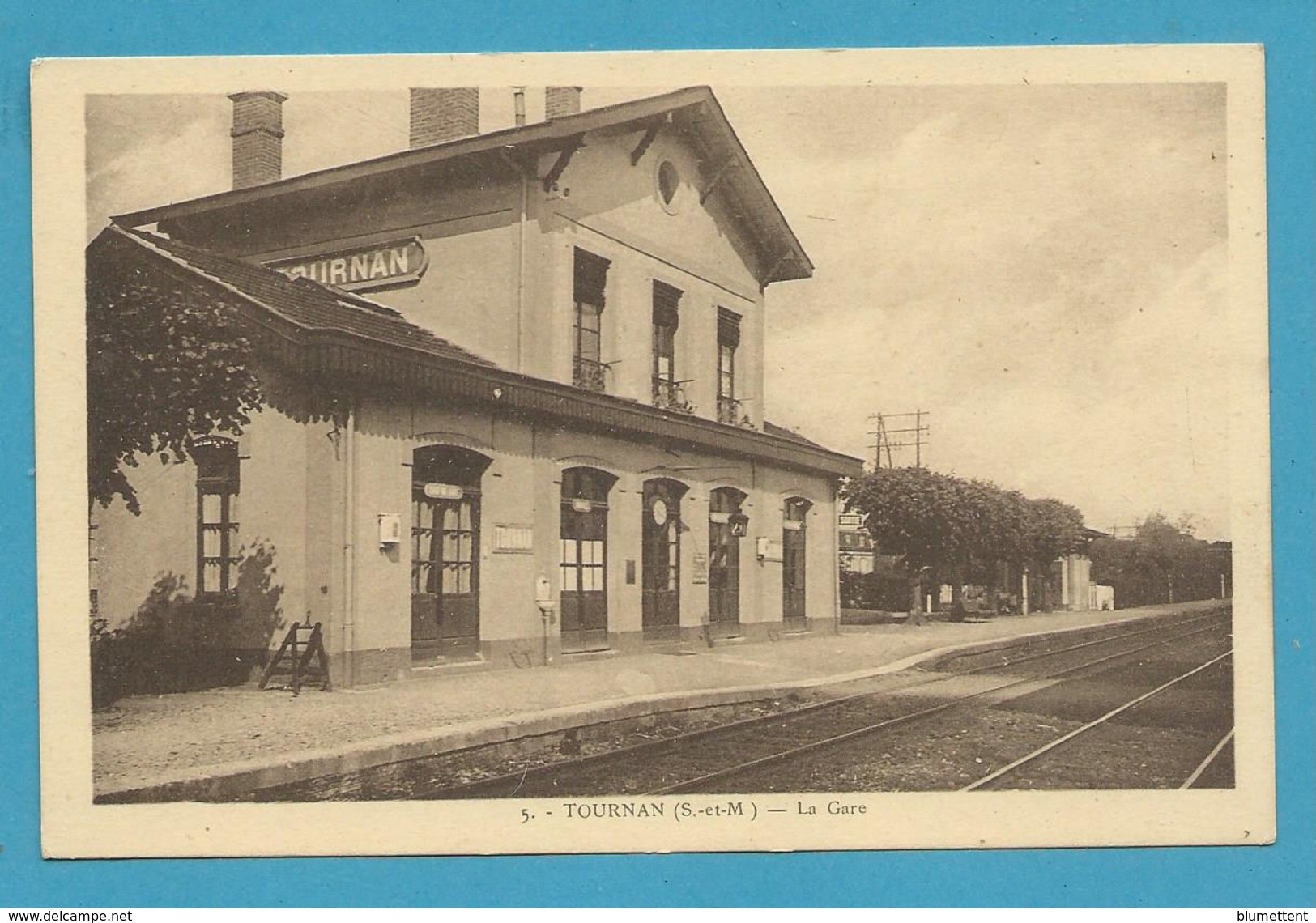 CPSM 5 - Chemin De Fer La Gare TOURNAN 77 - Tournan En Brie