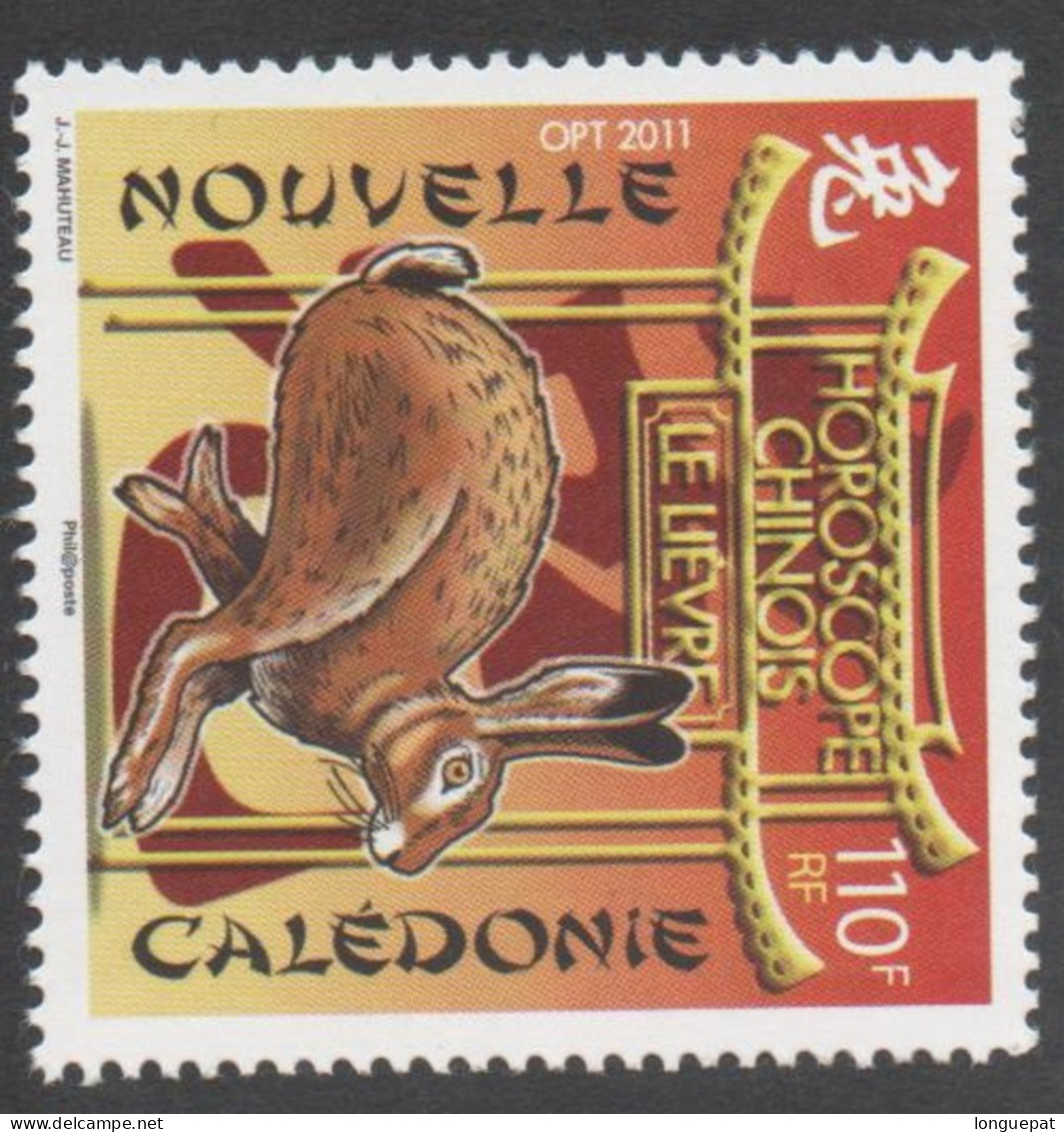 Nelle CALEDONIE -  Horoscope Chinois - Année Lunaire Chinoise Du Lièvren : Lièvre Et Idéogramme - - - Unused Stamps