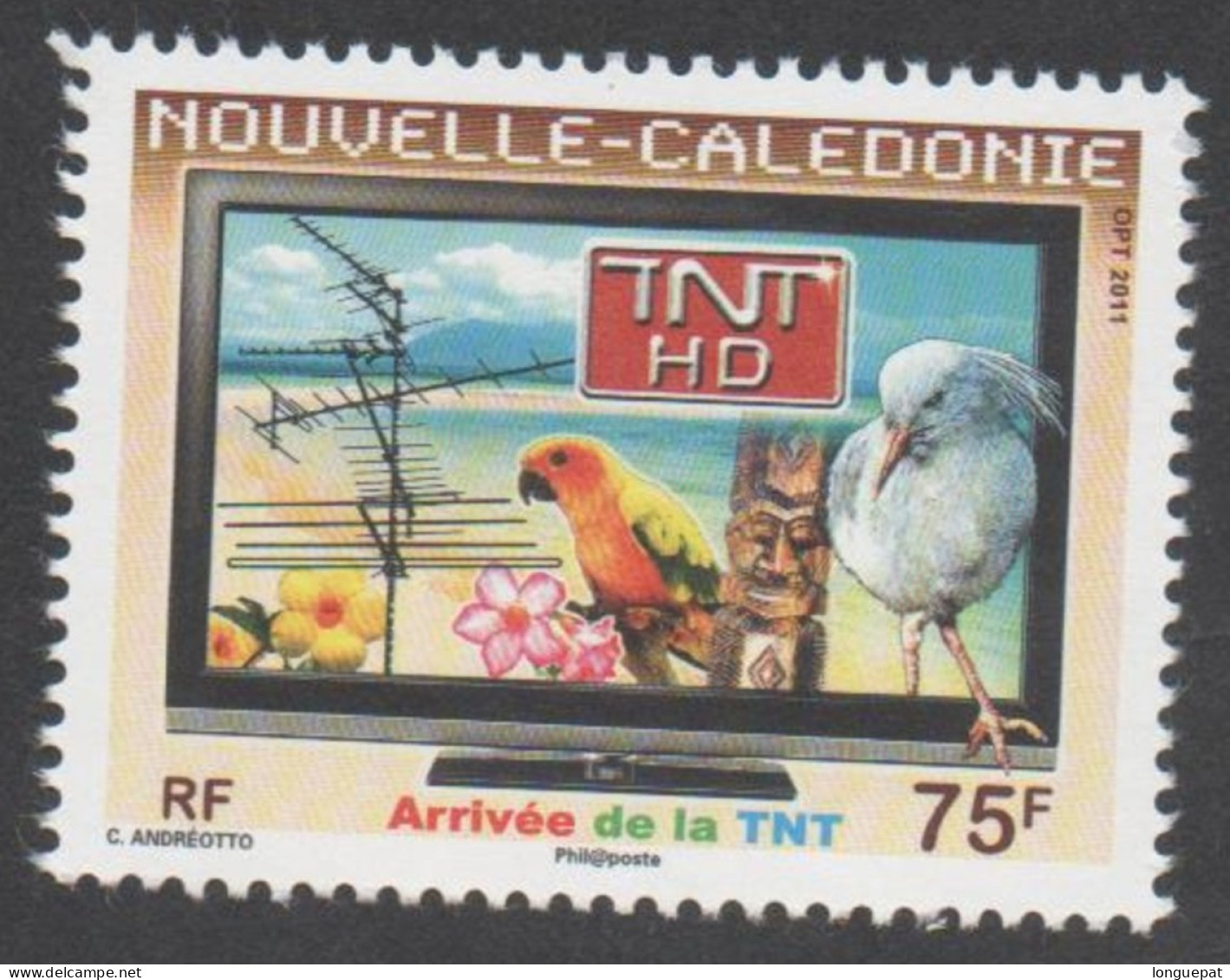 Nelle CALEDONIE -  Communication - Audiovisuel * Arrivée De La TNT : écran De Télévision, Ancienne Antenne TV - - Unused Stamps