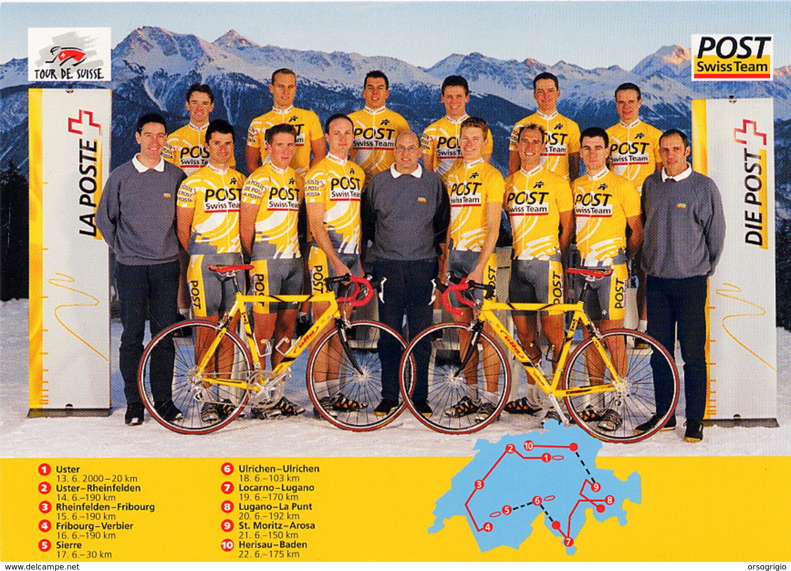 SVIZZERA - Intero Postale FDC - CYCLE - POST SWISS TEAM - Radsport